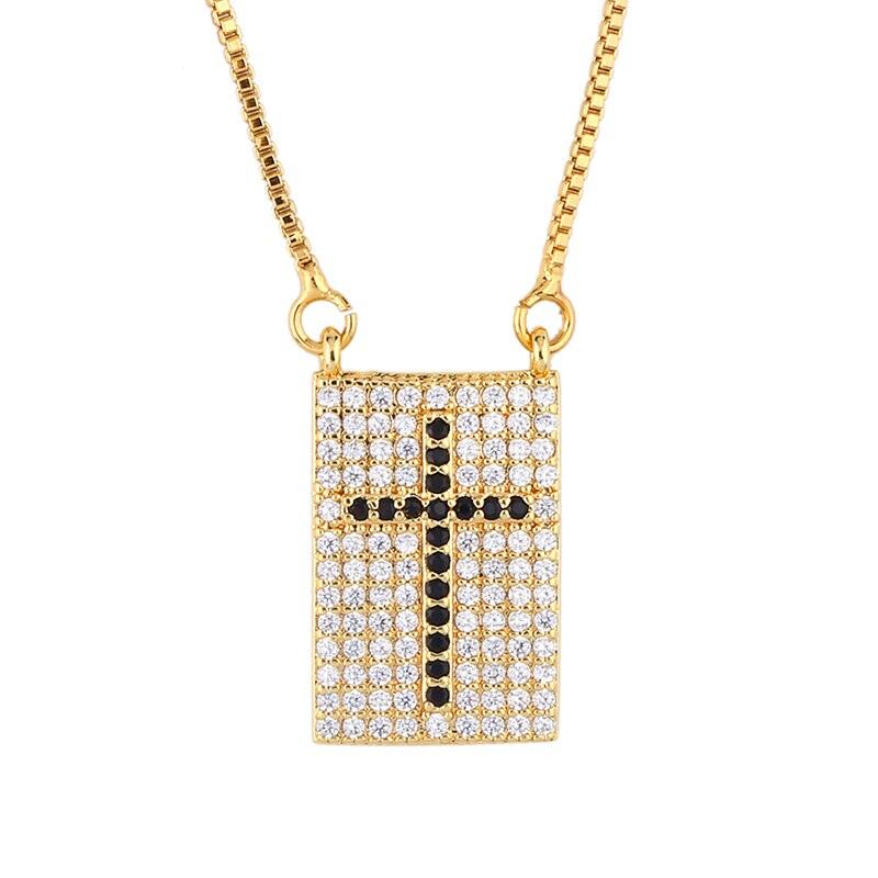 Colar Religioso - Cruz em Zircônias