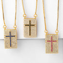 Colar Religioso - Cruz em Zircônias