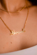 Colar Abençoada - Banho Dourado