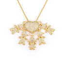 Colar Amor de Mãe - 5 Pingentes