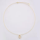 Colar Inicial Glamour Folheado com Zircônias