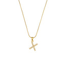 Colar Letra Inicial com Pérolas Banhado a Ouro 18K | Coleção Capri