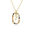 Colar Inicial Glamour Folheado com Zircônias