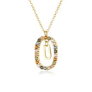 Colar Inicial Glamour Folheado com Zircônias