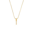 Colar Letra Inicial com Pérolas Banhado a Ouro 18K | Coleção Capri