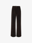 Retro Corduroy Wide Leg Pants Set