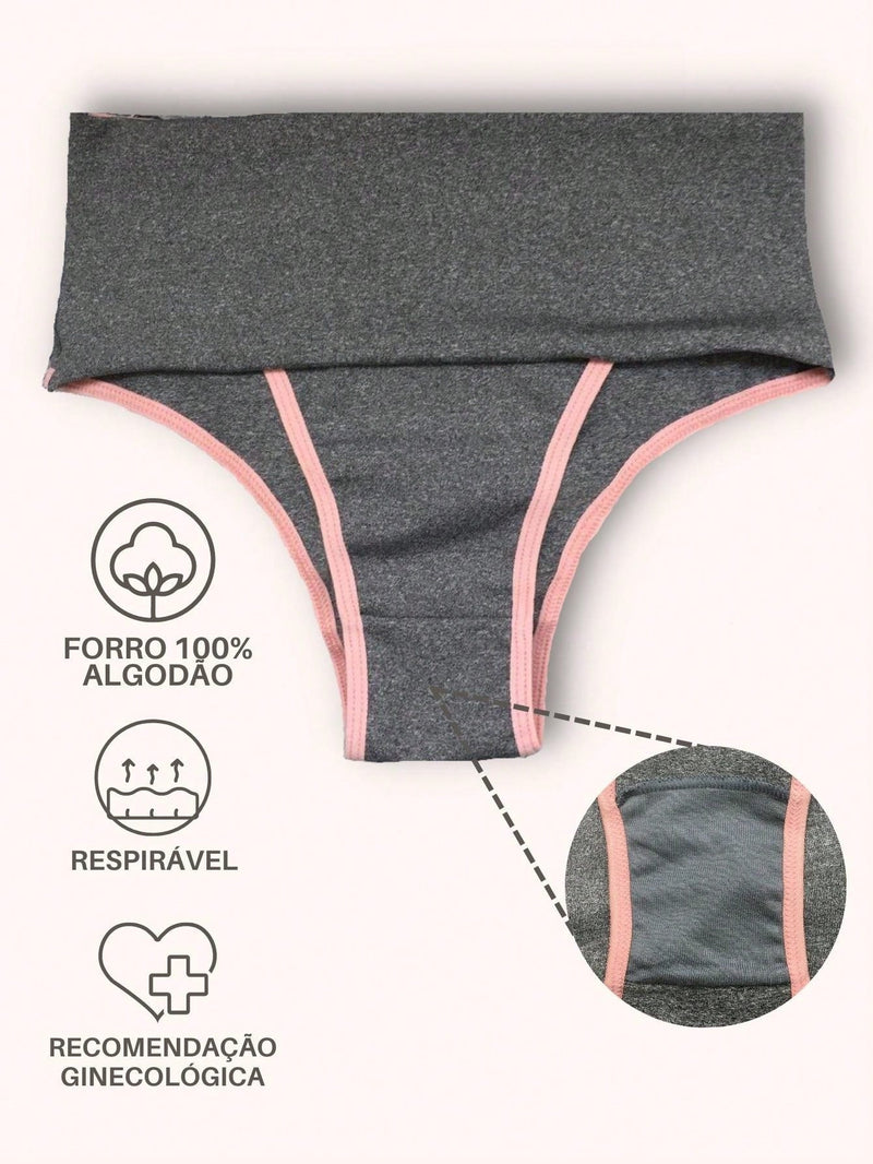 Calcinha Modeladora Fitness Plus Size (PAGUE 5 LEVE 10)