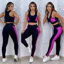 Conjunto Calça Legging Suplex Cós Alto + Top com Bojo