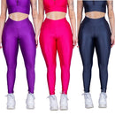 Kit 3 Calça Legging 3D Cintura Alta Levanta Bumbum