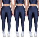 Kit 3 Calça Legging 3D Cintura Alta Levanta Bumbum