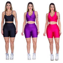 Kit 3 Short Legging 3D Suplex Cintura Alta