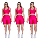 Kit 3 Short Legging 3D Suplex Cintura Alta