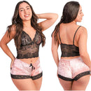 Pijama Baby Doll Veludo Katarina