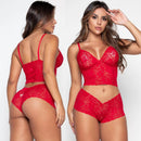 Conjunto Lingerie Espera Marido Renda