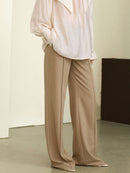 Elegant High waist Wide-Leg Suiting Trousers