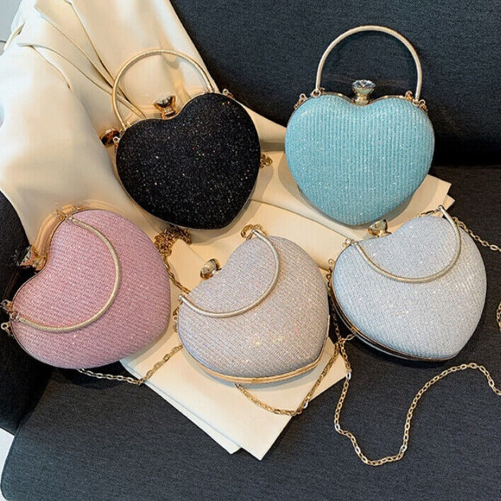 Bolsa Coração Brilhante