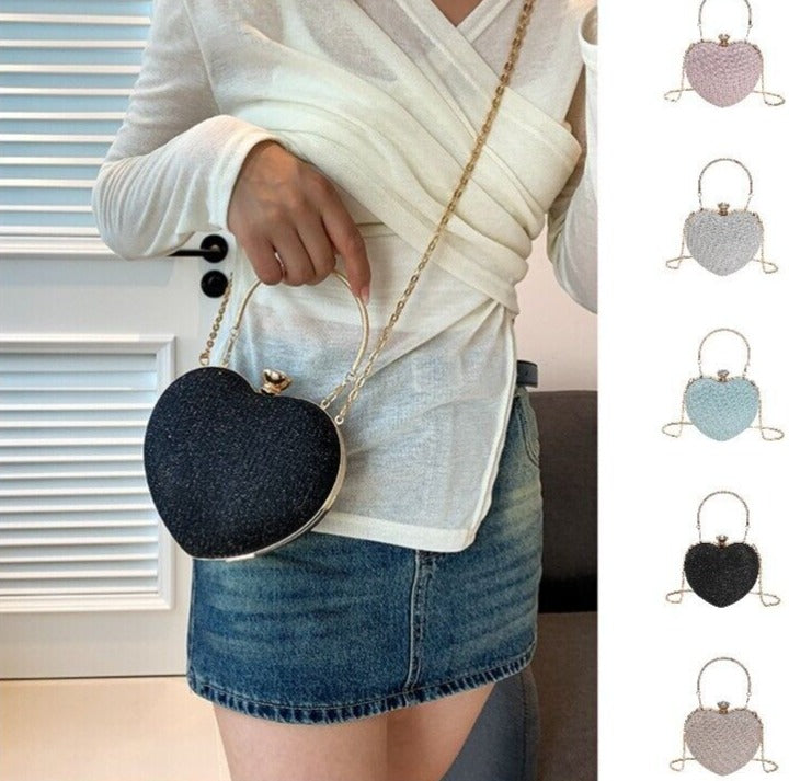 Bolsa Coração Brilhante